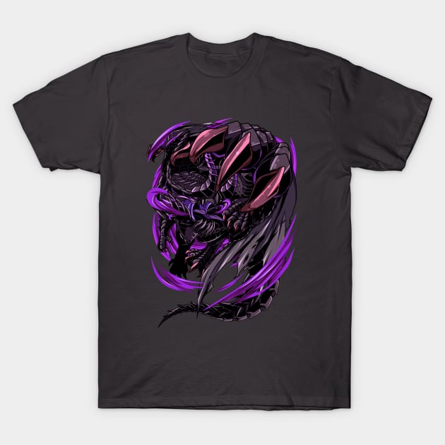 Black Eclipse Wyvern T-Shirt by Ashmish